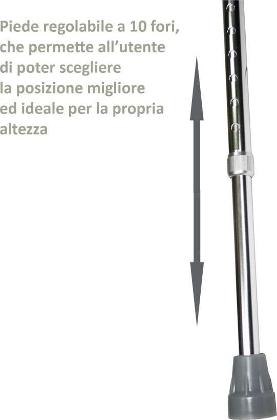 COPPIA STAMPELLE CANADESI STAMPELLA IN ALLUMINIO ALTEZZA REGOLABILE LEGA LEGGERA - 3