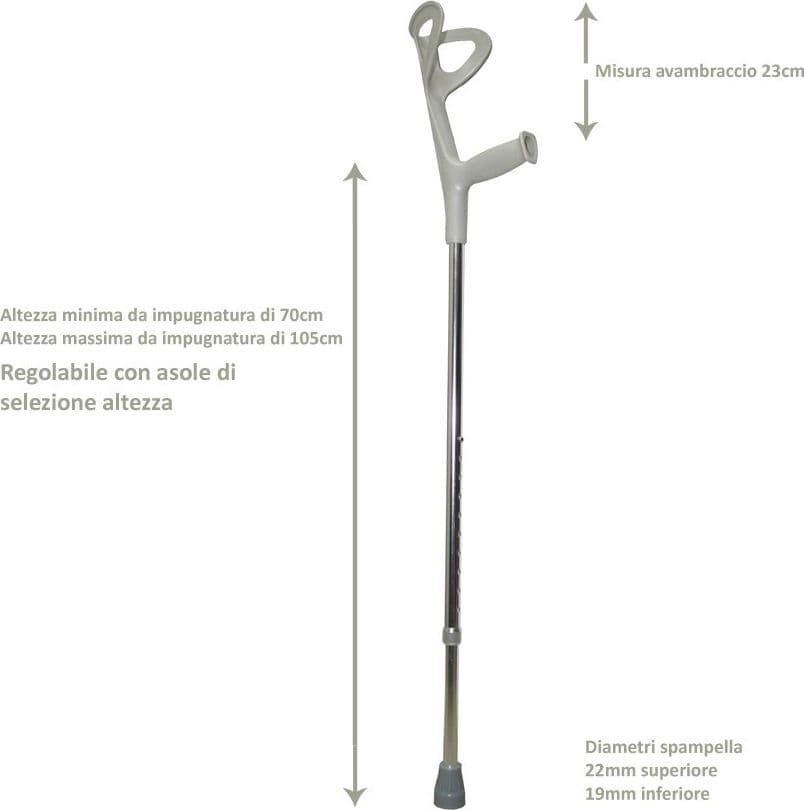 COPPIA STAMPELLE CANADESI STAMPELLA IN ALLUMINIO ALTEZZA REGOLABILE LEGA LEGGERA - 4