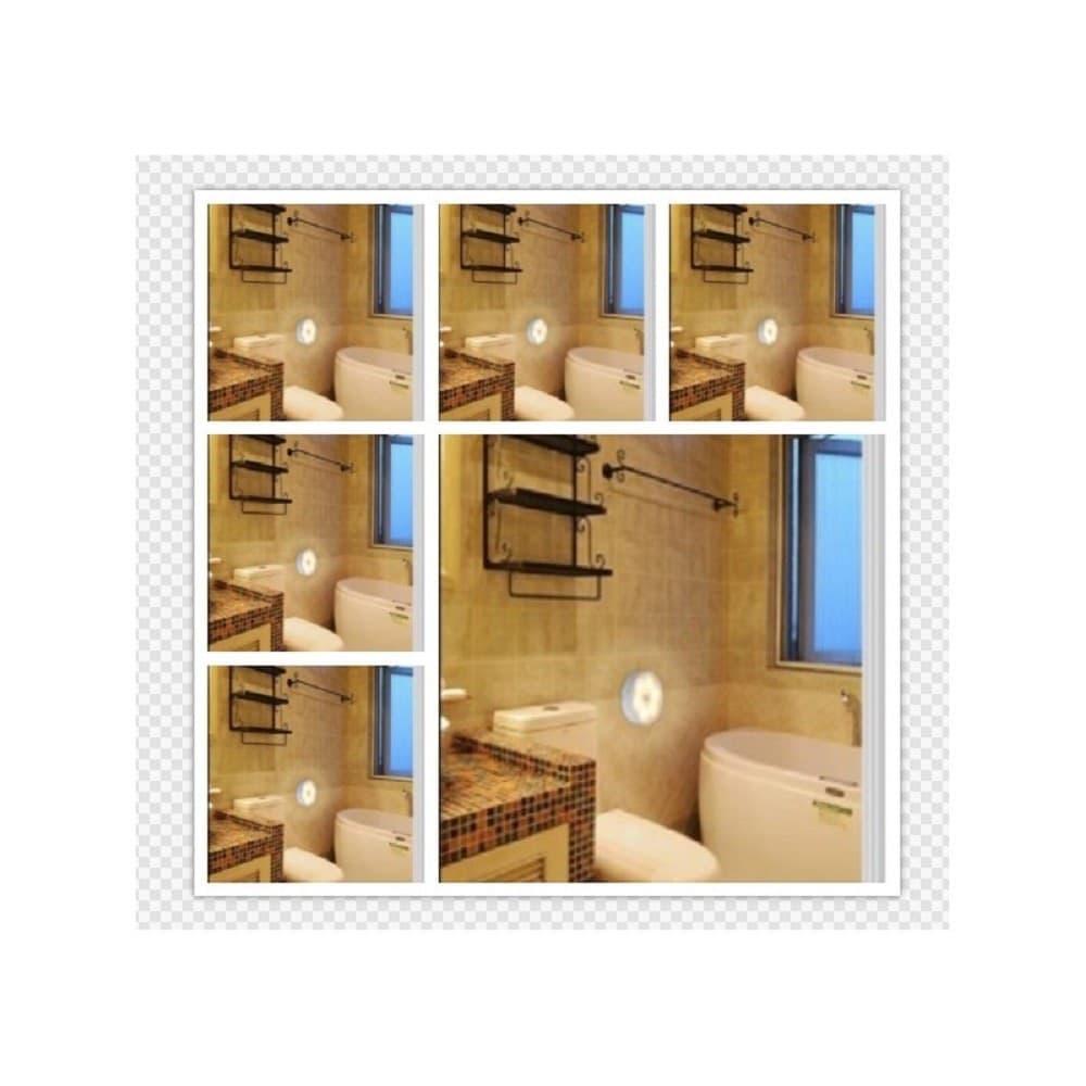 LAMPADA 6 LED 6 W SENSORE CREPUSCOLARE LUCE RICARICABILE USB LUCE 6500K 4000K - 6