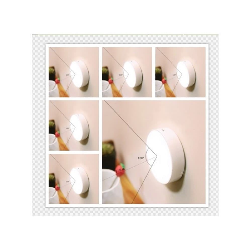 LAMPADA 6 LED 6 W SENSORE CREPUSCOLARE LUCE RICARICABILE USB LUCE 6500K 4000K - 10