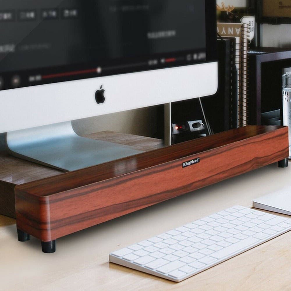 SPEAKER CASSA SOUNDBAR LEGNO AUX BLUETOOTH 4.2 WIRELESS SMARTPHONE TV TABLET PC - 4