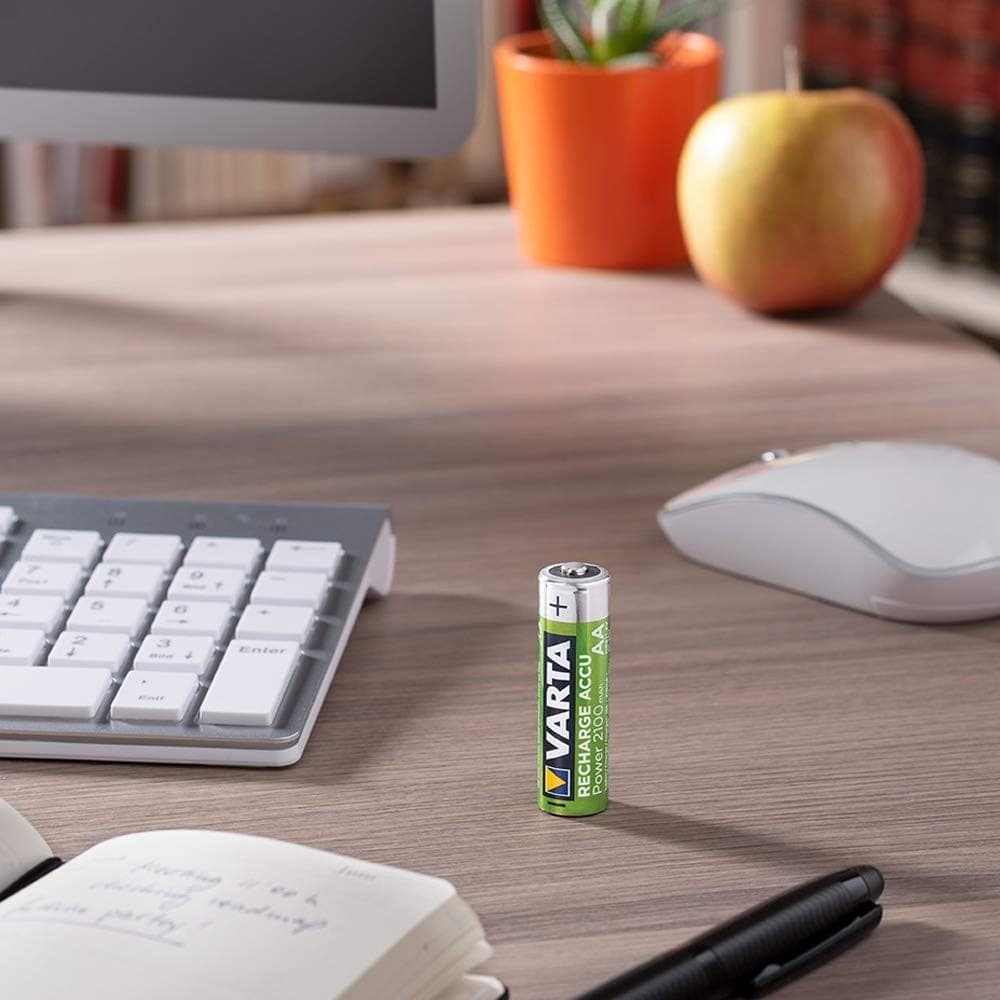 4 PILE VARTA STILO BATTERIE AA ALKALINE RICARICABILI 2600mAh NiMH HR6 1.2V ACCU - 3