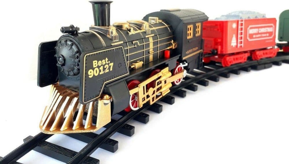TRENINO ELETTRICO CON LUCI E SUONI SOTTO ALBERO DI NATALE DIAMETRO Ø 78CM 90127 - 3