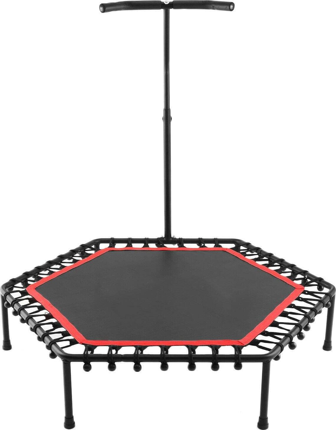 TRAMPOLINO TAPPETO MOLLE ELASTICO 150KG CON MANIGLIA DI SICUREZZA FITNESS SPORT - 2