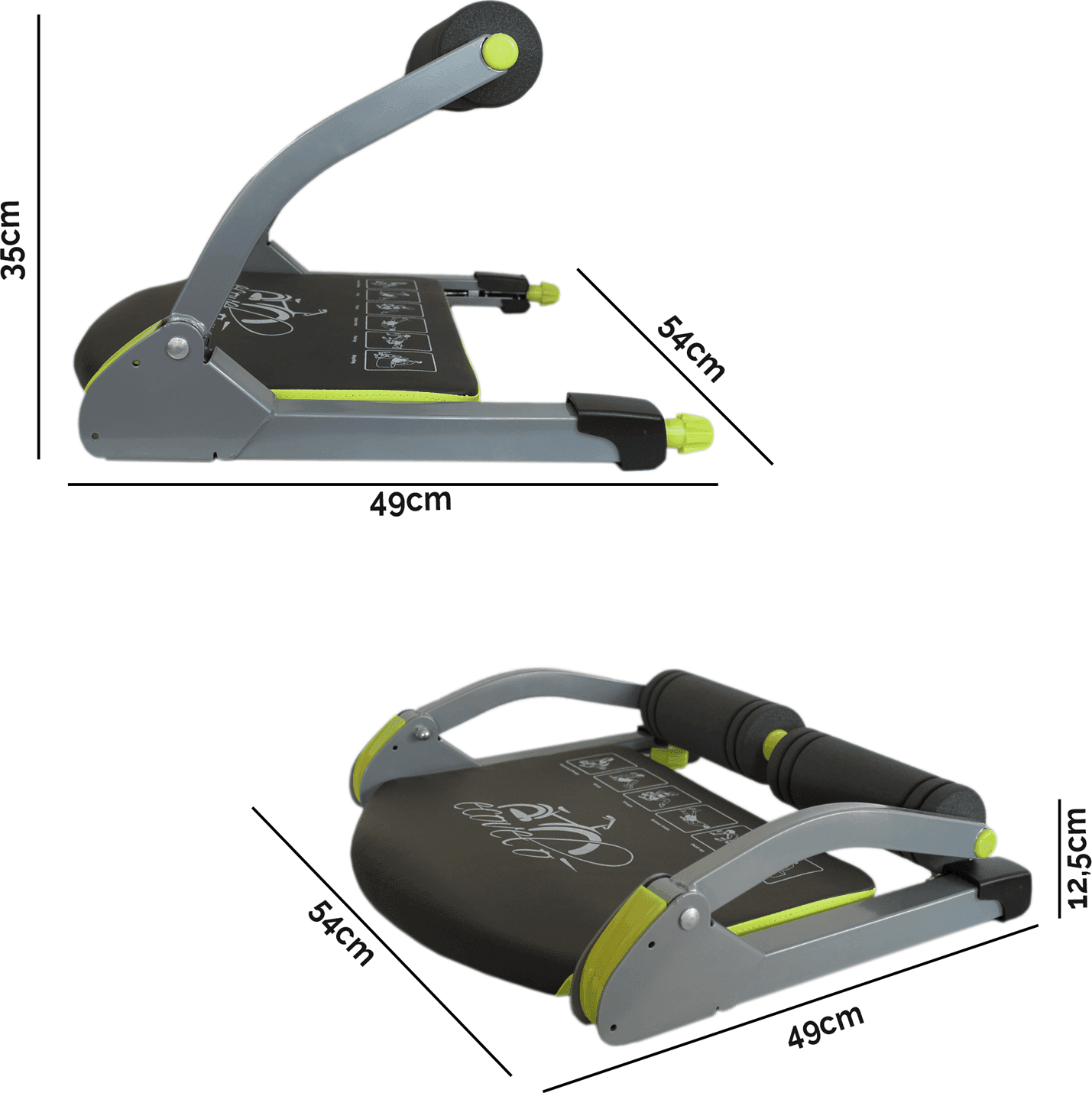 ATTREZZO MULTIFUNZIONE ALLENAMENTO ADDOMINALI FITNESS MUSCOLI ESERCIZI HOME GYM - 4