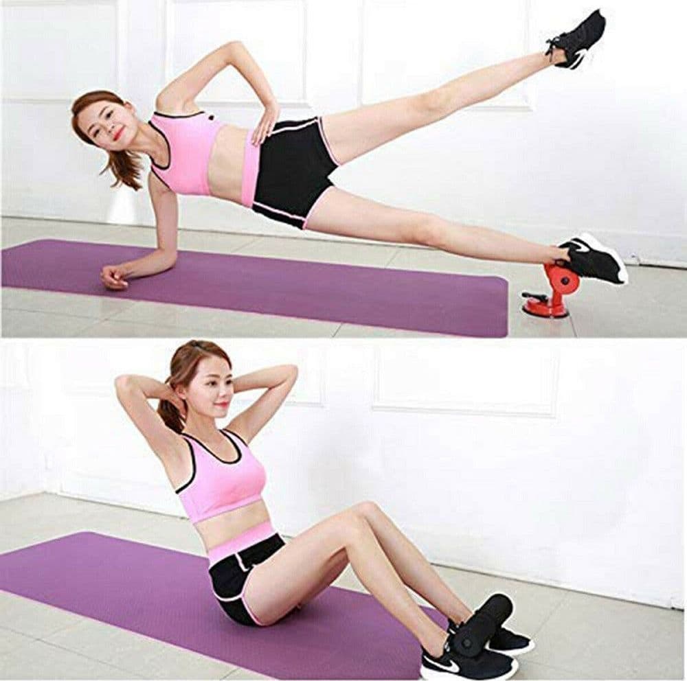 ATTREZZO PER ADDOMINALI FITNESS VENTOSA SPORT SPUGNA CAVIGLIE CURL PUSH UP SIT - 5