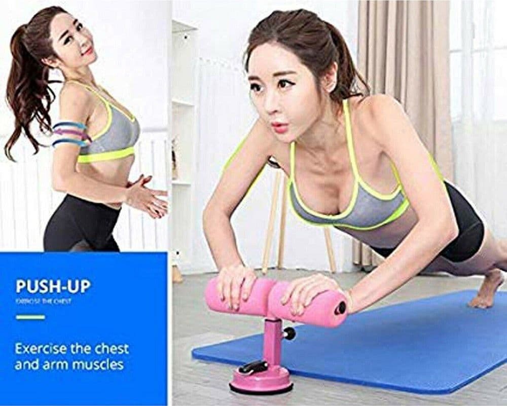 ATTREZZO PER ADDOMINALI FITNESS VENTOSA SPORT SPUGNA CAVIGLIE CURL PUSH UP SIT - 7