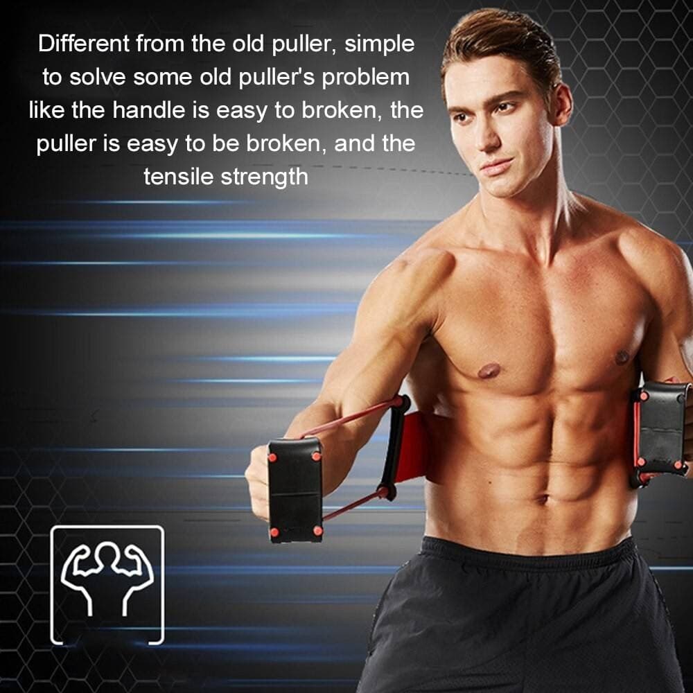 ATTREZZO PER ESERCIZI CON ELASTICO PUSH-UP MULTIFUNZIONALE ALLENAMENTO BRACCIA - 3