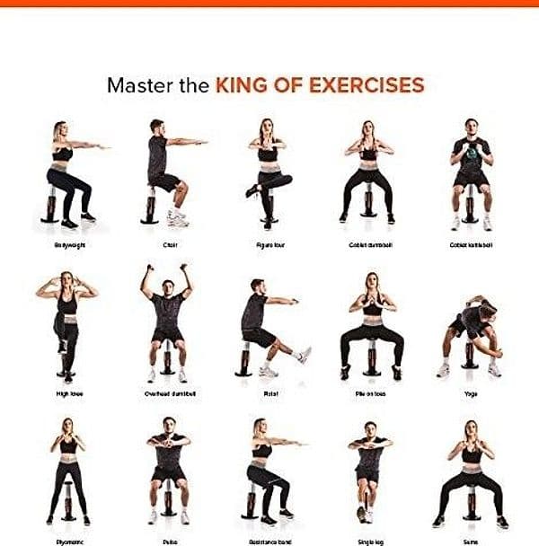 SQUAT MAGIC ATTREZZO PER ESERCIZIO FISICO CORPO GAMBE PARTE INFERIORE WORKOUT - 6