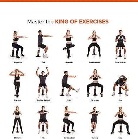 SQUAT MAGIC ATTREZZO PER ESERCIZIO FISICO CORPO GAMBE PARTE INFERIORE WORKOUT - 6