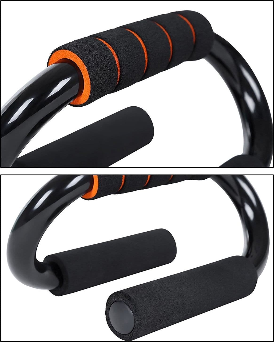 MANIGLIE PUSH UP PER FLESSIONI PETTORALI SPALLE PALESTRA FITNESS STAND BAR - 4