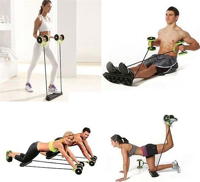 REVOFLEX XTREME MINI PALESTRA MULTIFUNZIONE PER ALLENAMENTO ROLLER ADDOMINALI - 4