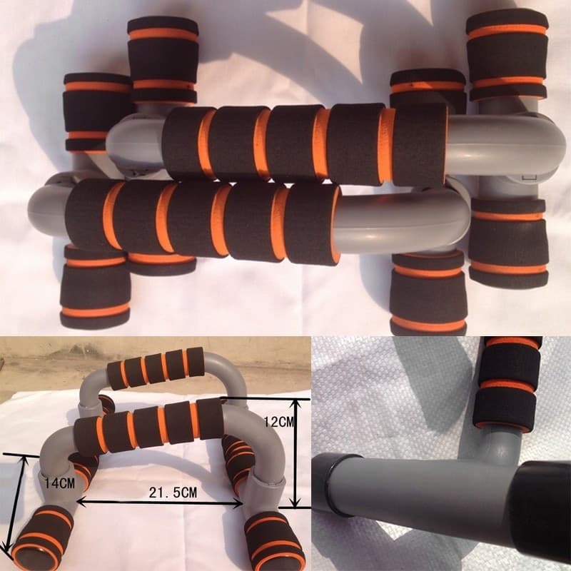 PUSH UP STAND APPOGGI MANIGLIE PER FLESSIONI ADDOMINALI PETTO SPALLE ATTREZZO - 3
