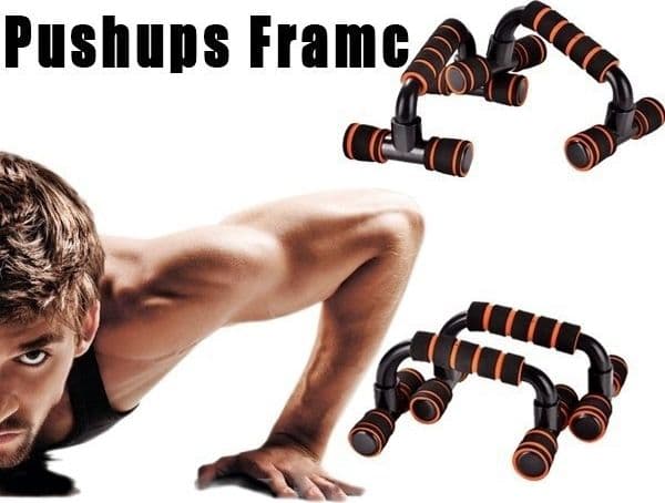 PUSH UP STAND APPOGGI MANIGLIE PER FLESSIONI ADDOMINALI PETTO SPALLE ATTREZZO - 8