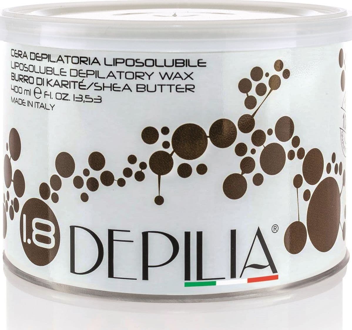 BARATTOLO CERA DEPILATORIA LIPOSOLUBILE BURRO KARITÈ 1.8 400ML DEPILAZIONE