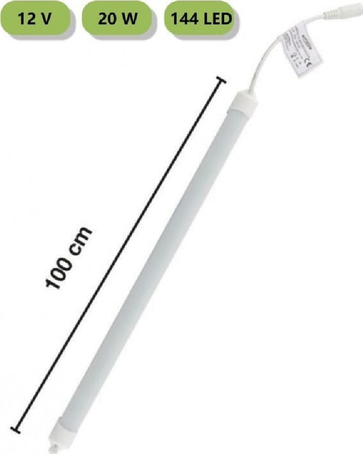 STRISCIA RIGIDA BARRA LED PROFILO ALLUMINIO 1MT LUCE 3000K 4000K 6500K 3014-12V-1O - 3