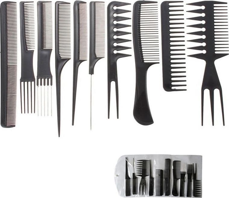 PETTINI PETTINE PROFESSIONALE FORCHETTA SPAZZOLA STYLING BARBIERE PARRUCCHIERE