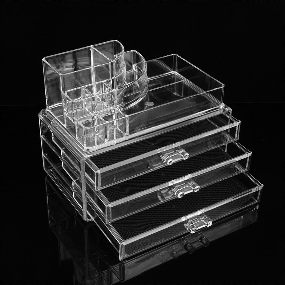 ORGANIZZATORE PORTATRUCCO COSMETICI BOX TRUCCO PORTA TRUCCHI ROSSETTI MAKE UP - 7