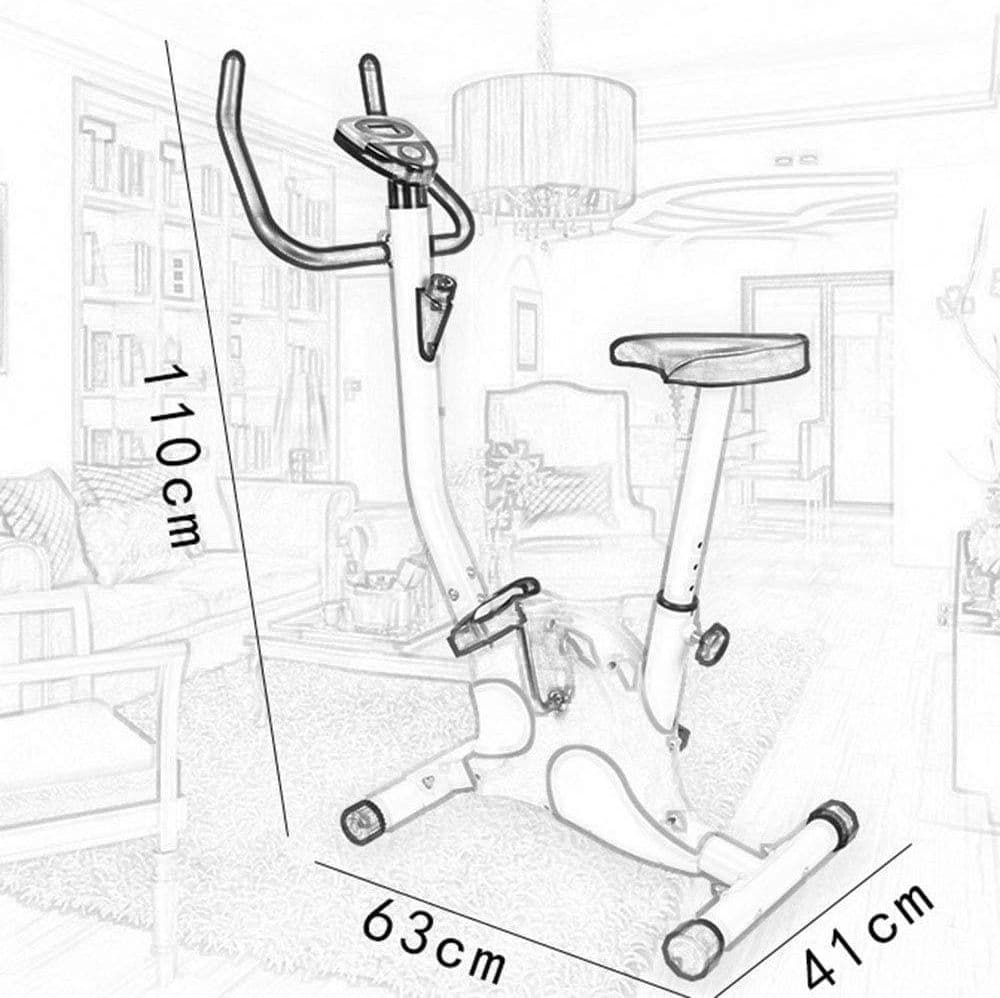 CYCLETTE DA CASA SPINNING BIKE BICI INTERNO CON SEDILE REGOLABILE MULTIFUNZIONE - 2