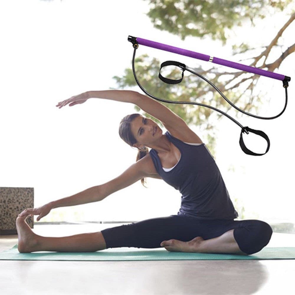 ATTREZZO ELASTICO LONG ESERCIZI BRACCIA RESISTENZA PILATES CORDA ELASTICA - 5