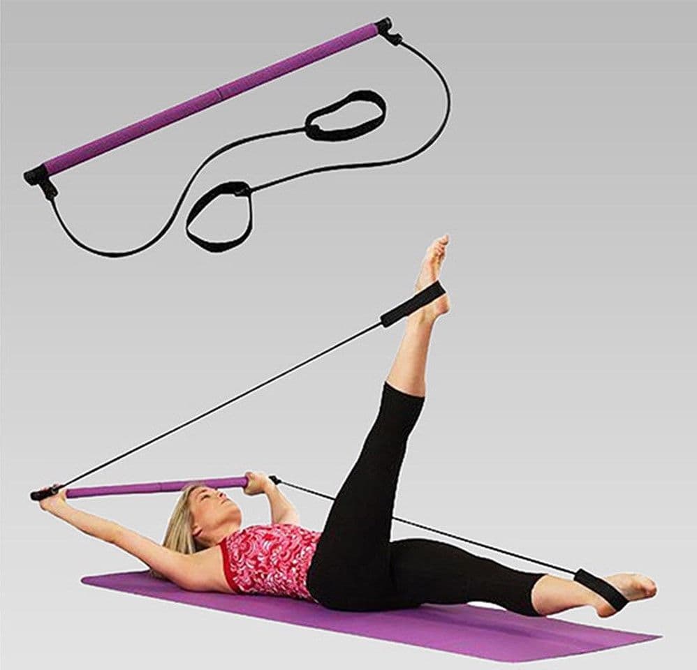 ATTREZZO ELASTICO LONG ESERCIZI BRACCIA RESISTENZA PILATES CORDA ELASTICA - 6