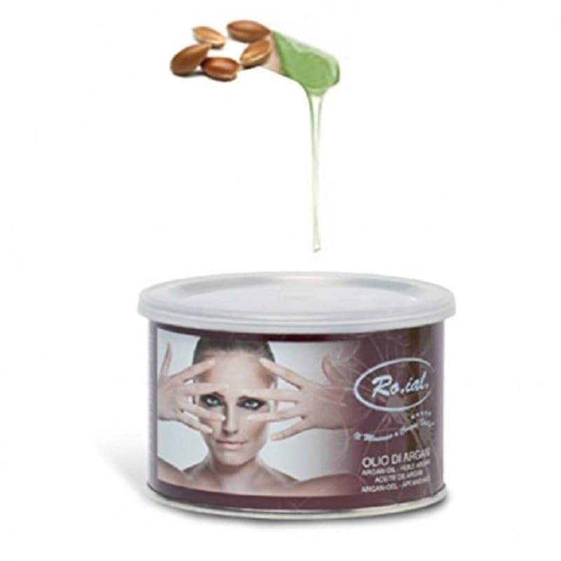 BARATTOLO CERA DEPILATORIA LIPOSOLUBILE OLIO DI ARGAN 400ML SCALDACERA CERETTA CALDO