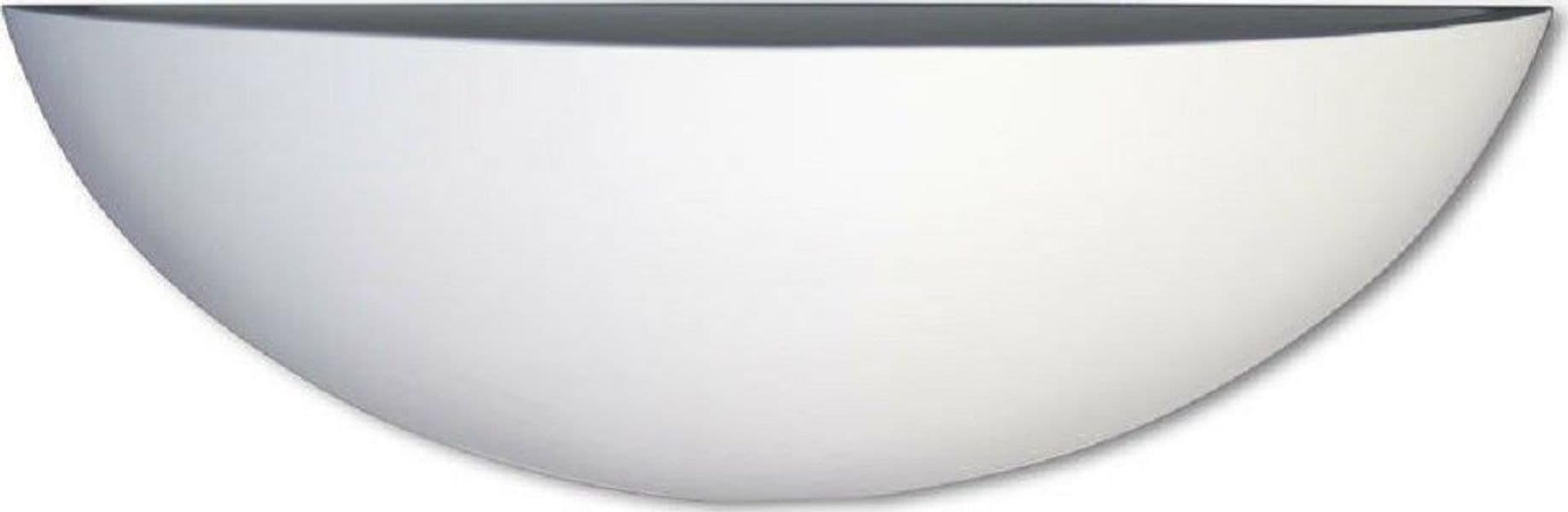 APPLIQUE PARETE MEZZA LUNA GESSO DOPPIA EMISSIONE VERNICIABILE ATTACCO R7S - 4