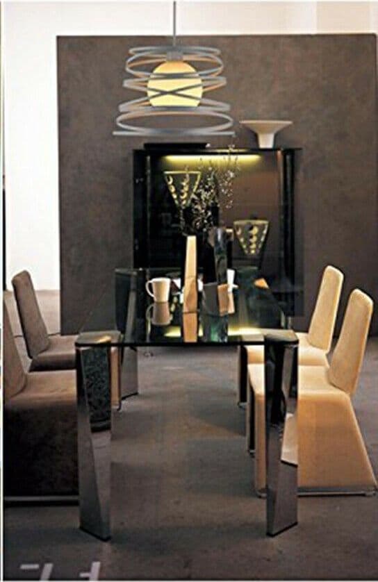 LAMPADARIO A SOSPENSIONE MODERNO PARALUME METALLO A VORTICE TRAFORATO BIANCO A08 - 2