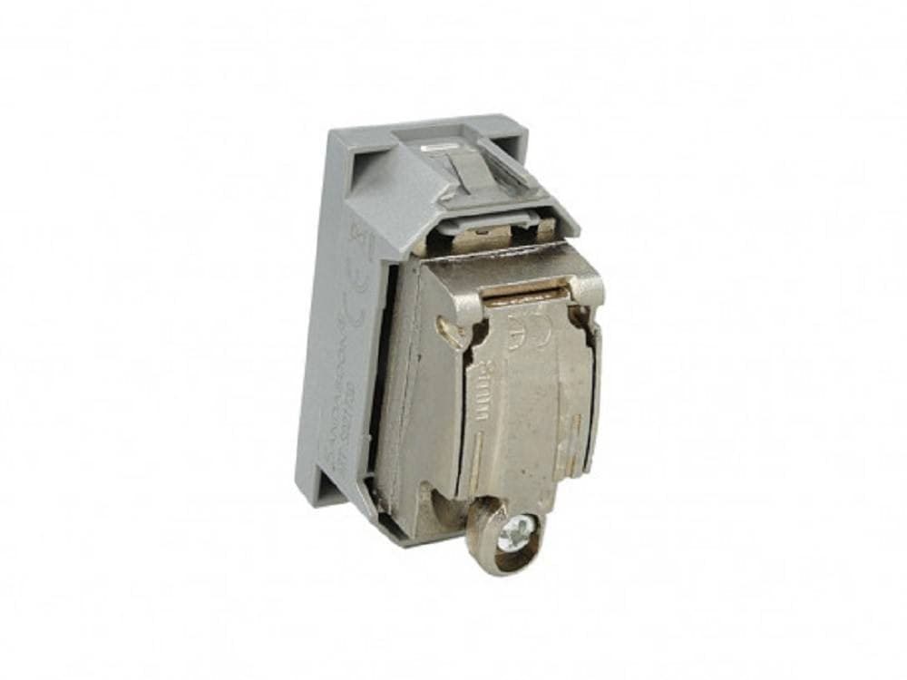 PRESA TV CONNETTORE PASSANTE MASCHIO SILVER COMPATIBILE BTICINO AXOLUTE - 2