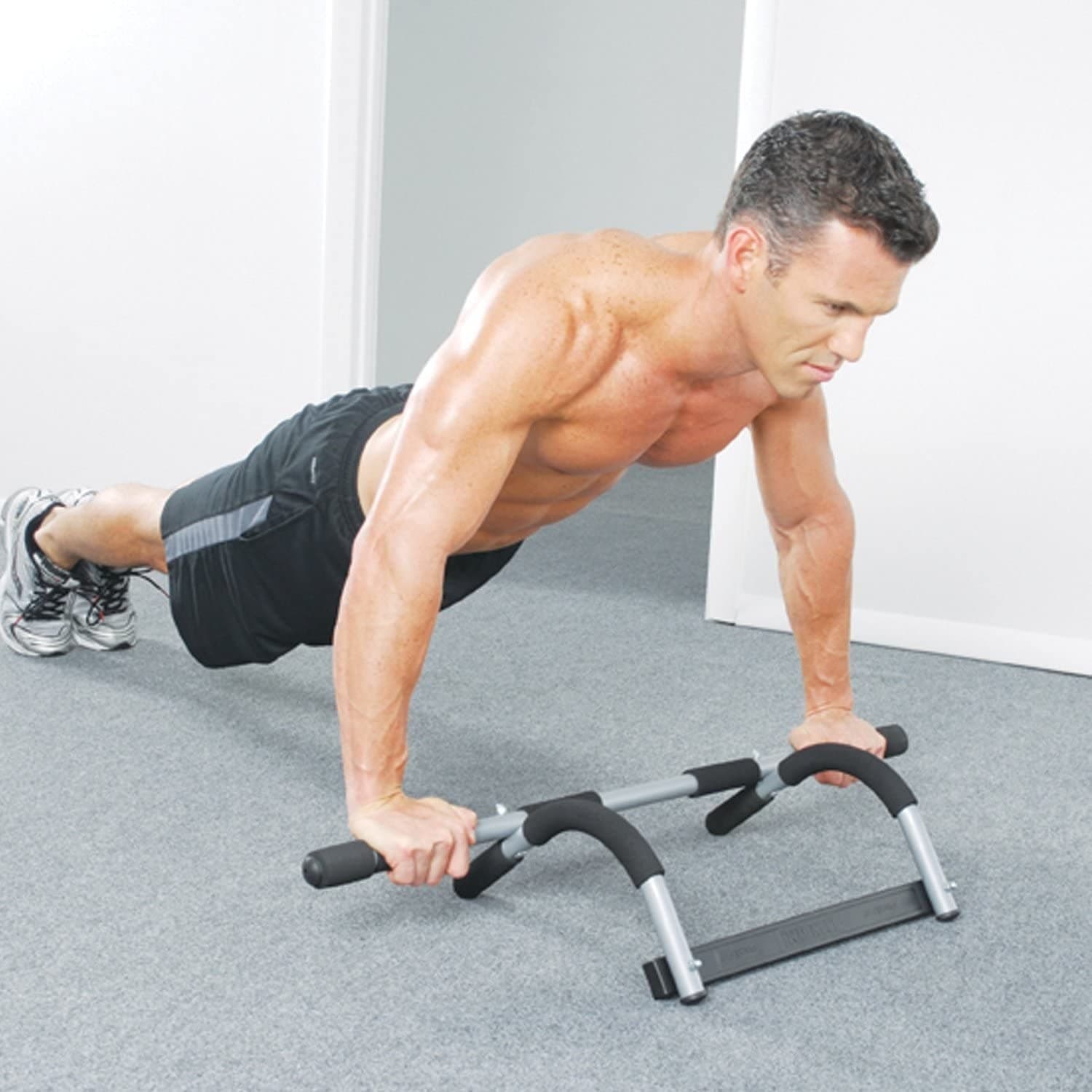 BARRA MULTIFUNZIONE TORSIONI TRAZIONI PALESTRA FITNESS ADDOMINALI PETTO BRACCIA - 3