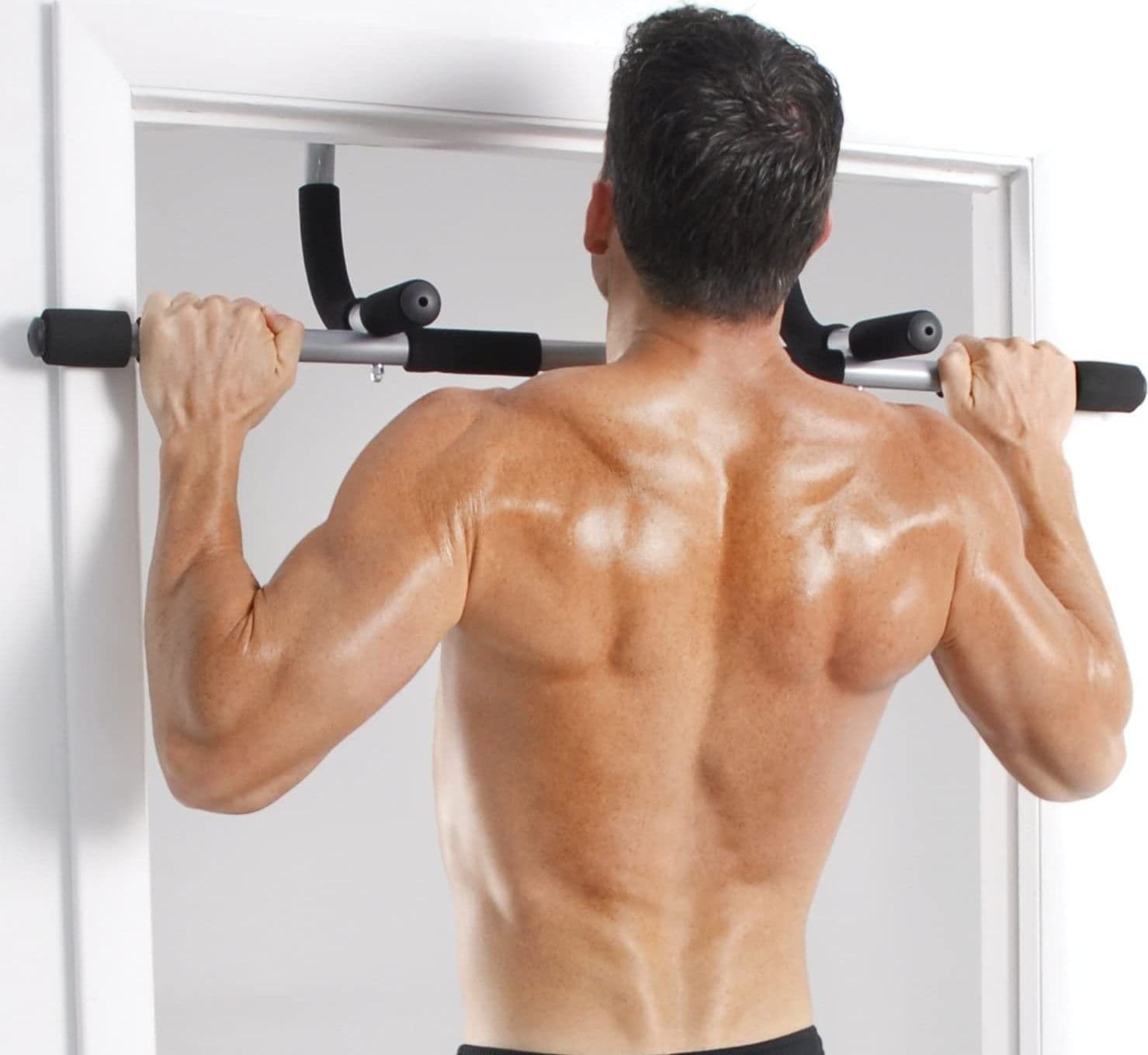 BARRA MULTIFUNZIONE TORSIONI TRAZIONI PALESTRA FITNESS ADDOMINALI PETTO BRACCIA - 5