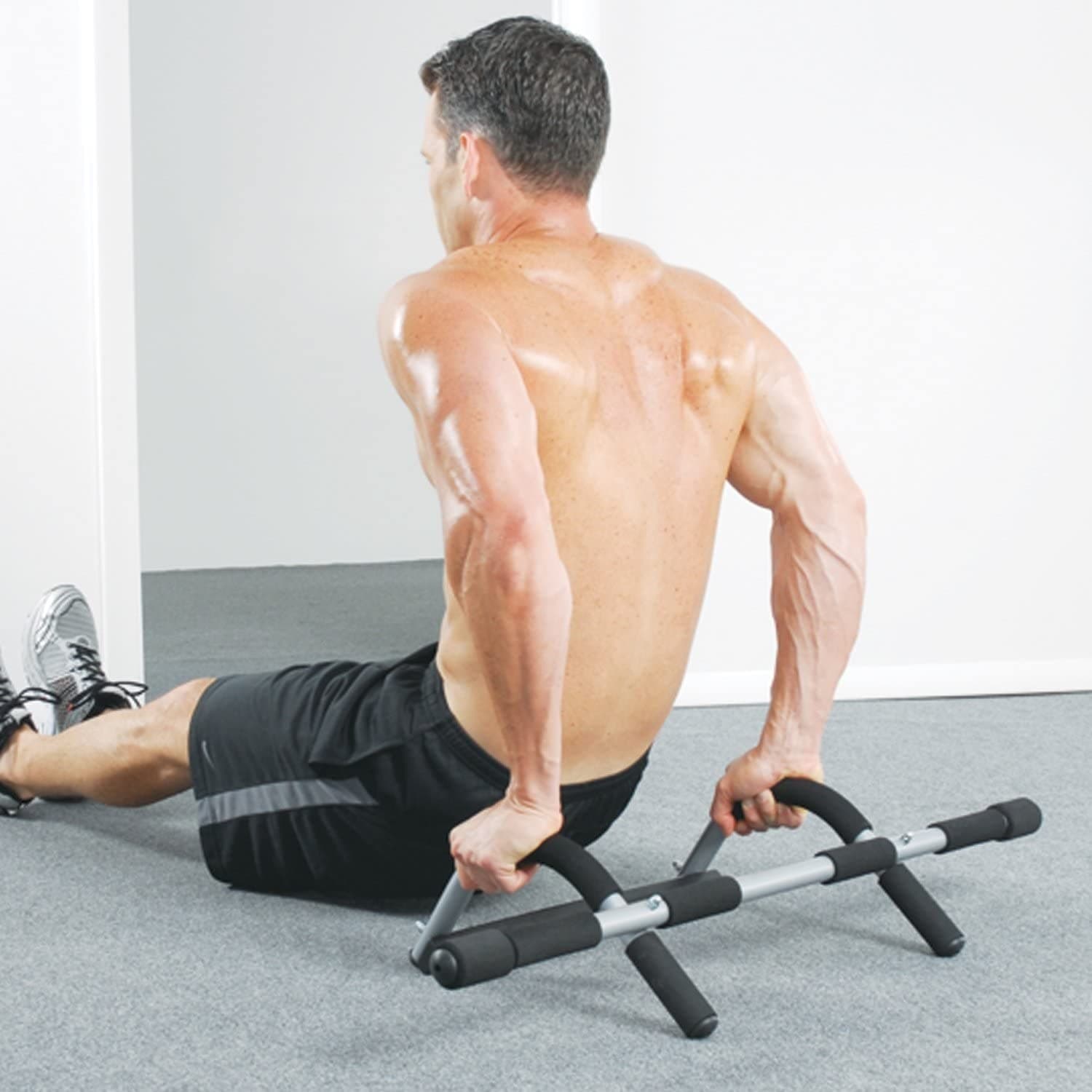 BARRA MULTIFUNZIONE TORSIONI TRAZIONI PALESTRA FITNESS ADDOMINALI PETTO BRACCIA - 6