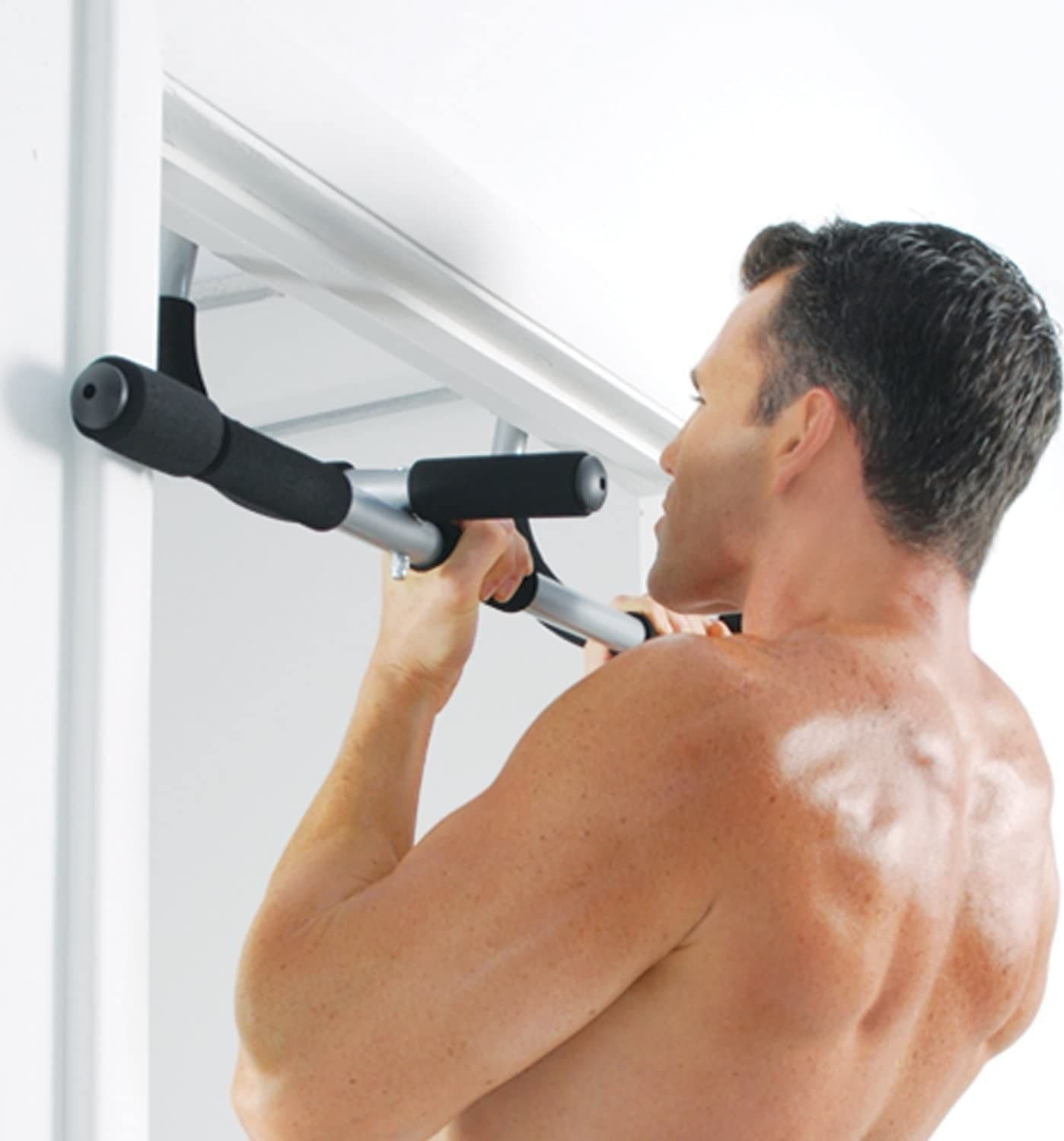 BARRA MULTIFUNZIONE TORSIONI TRAZIONI PALESTRA FITNESS ADDOMINALI PETTO BRACCIA - 7