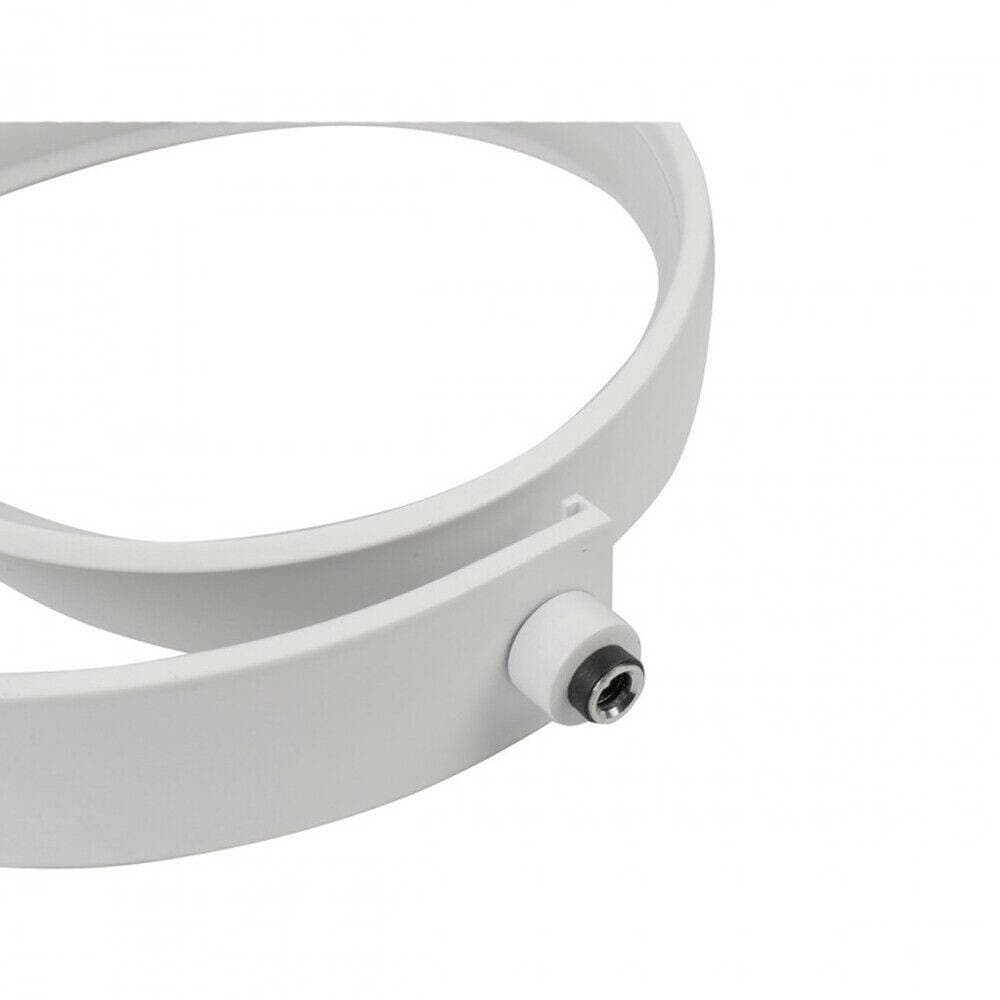 LAMPADA DA TAVOLO LED MODERNA A SPIRALE CURVA 12WATT LUCE DA COMODINO BIANCA D05 - 4