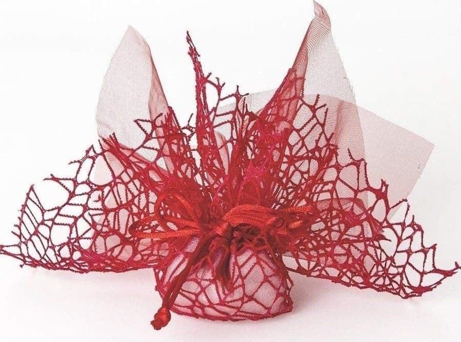 20 SACCHETTI VELO VELETTI ORGANZA RETE TULLE PER CONFETTI MATRIMONIO BOMBONIERE - 12