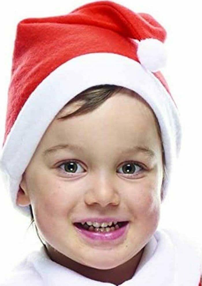 COSTUME BABBO NATALE ECO BAMBINO TAGLIA UNICA CON CAPPELLO E ABITO NATALIZIO - 2
