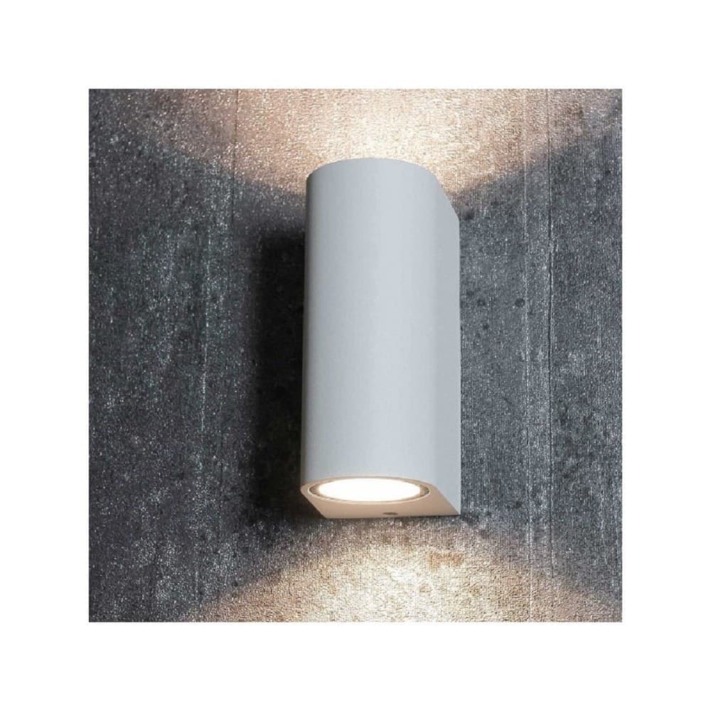 APPLIQUE DA ESTERNO CILINDRO UP&DOWN LAMPADA DA PARETE GIARDINO 2XGU10 IP65 ES14 - 2