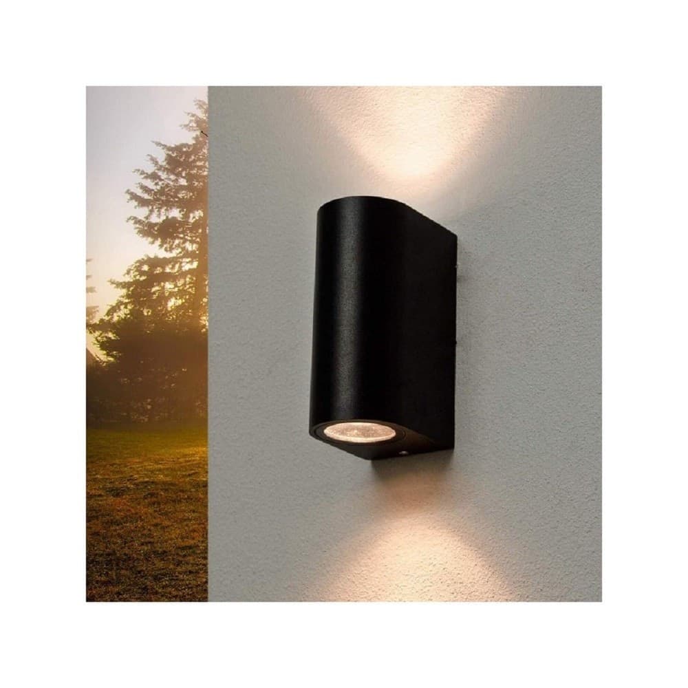 APPLIQUE DA ESTERNO CILINDRO UP&DOWN LAMPADA DA PARETE GIARDINO 2XGU10 IP65 ES14 - 5