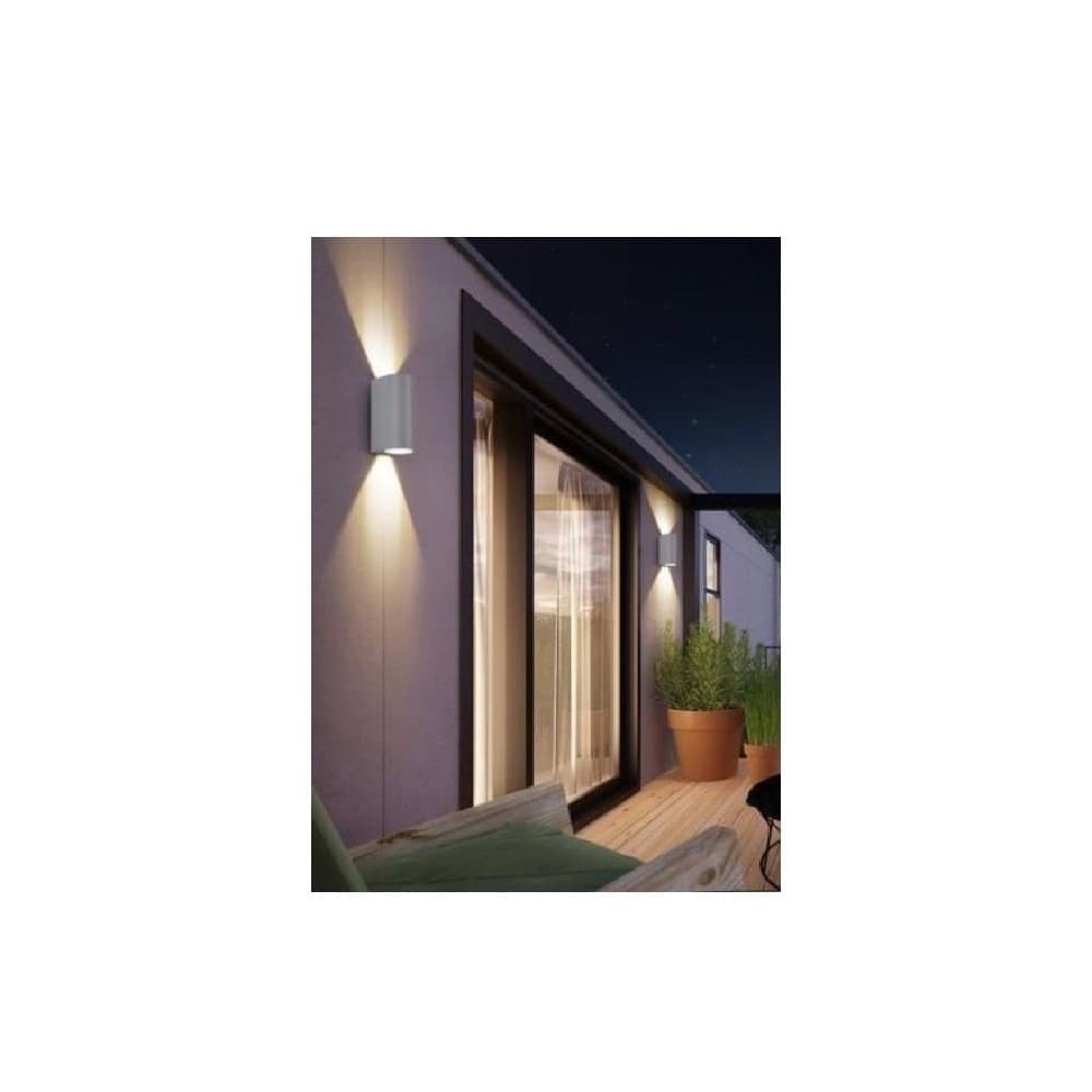 APPLIQUE DA ESTERNO CILINDRO UP&DOWN LAMPADA DA PARETE GIARDINO 2XGU10 IP65 ES14 - 6