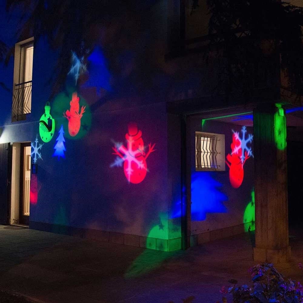 PROIETTORE LASER LED RGB NATALE PER ESTERNO GIOCHI DI LUCE DISEGNI NATALIZI - 2