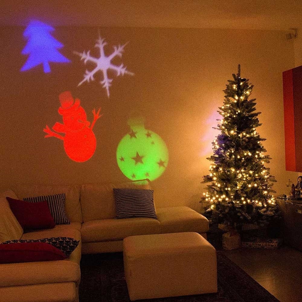 PROIETTORE LASER LED RGB NATALE PER ESTERNO GIOCHI DI LUCE DISEGNI NATALIZI - 3