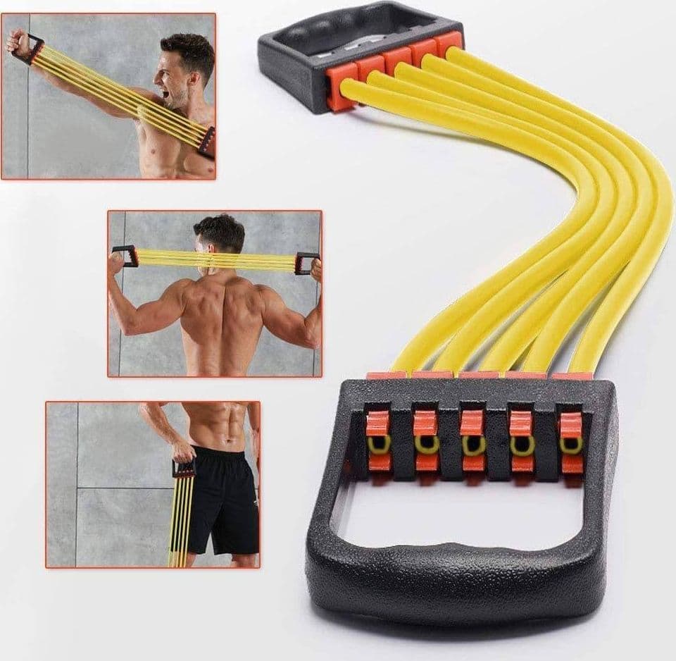 ESTENSORE PETTORALI REGOLABILE GOMMA ESPANSORE TORACICO PER BODY BUILDING 5X22LBS - 4