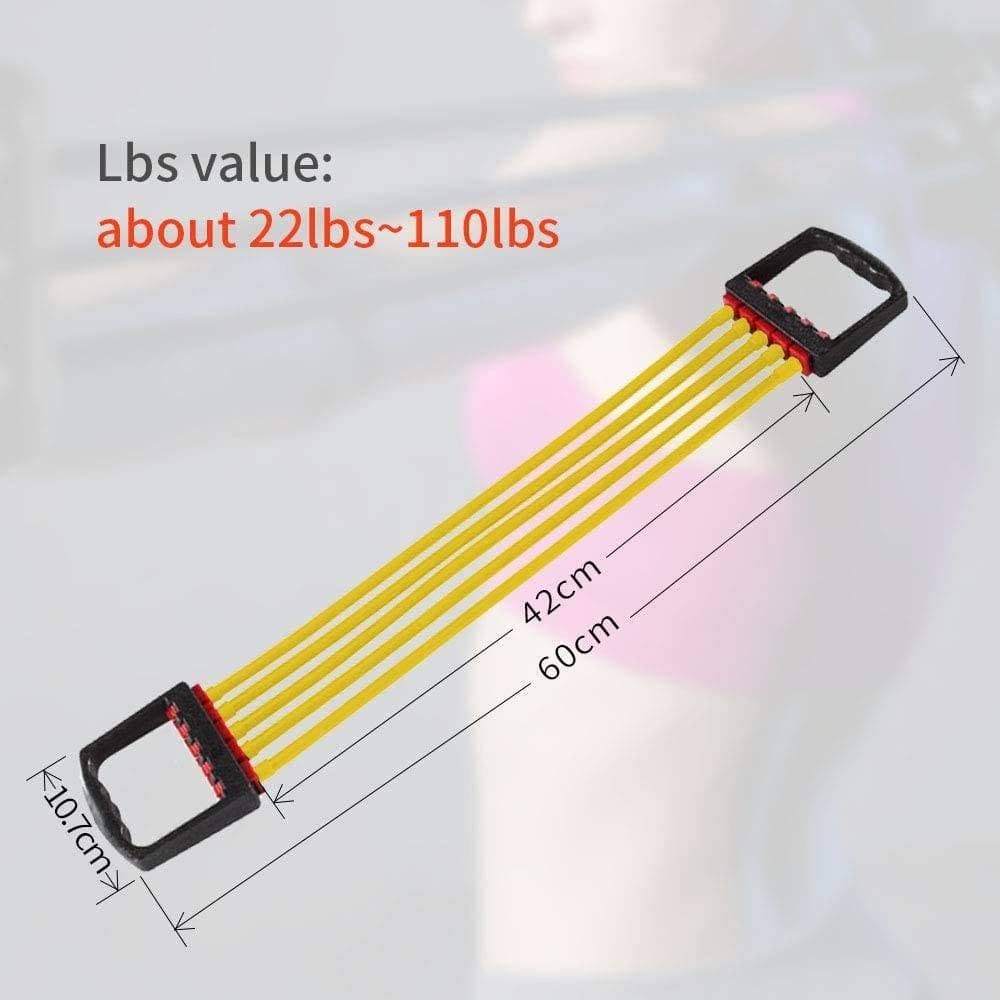 ESTENSORE PETTORALI REGOLABILE GOMMA ESPANSORE TORACICO PER BODY BUILDING 5X22LBS - 6