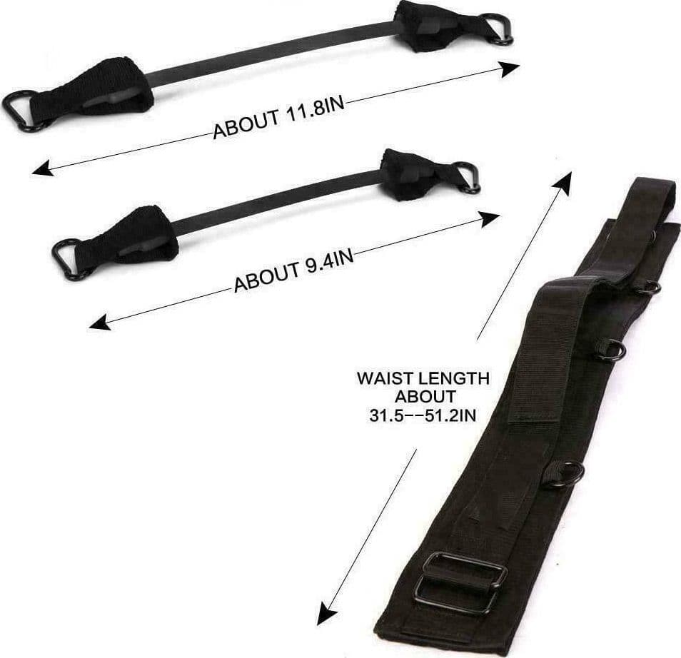 SET BANDE ELASTICHE PER QUADRICIPITI FORZA ESPLOSIVA VERTICAL JUMP SALTO IN ALTO - 11