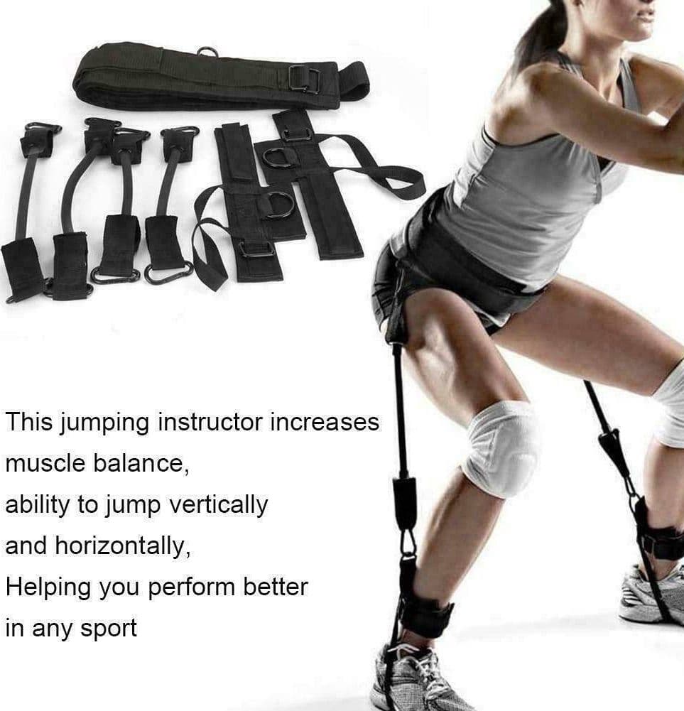 SET BANDE ELASTICHE PER QUADRICIPITI FORZA ESPLOSIVA VERTICAL JUMP SALTO IN ALTO - 3