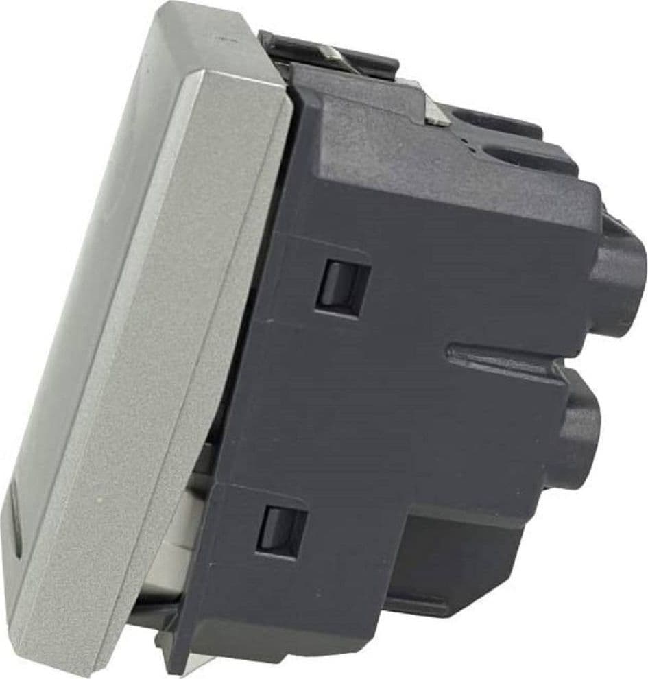 INTERRUTTORE 2P 16A BIPOLARE 0-1 SILVER COMPATIBILE BTICINO AXOLUTE ASSIALE - 2