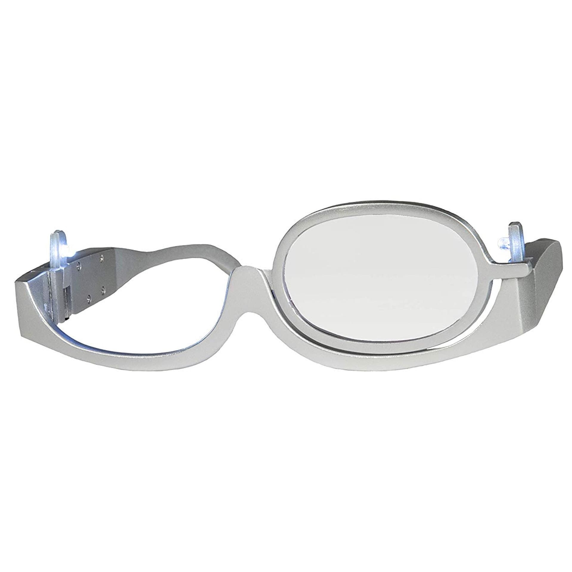 OCCHIALI PER MAKEUP TRUCCO INGRANDIMENTO CON LUCE LED LATERALE LENTE REGOLABILE - 2
