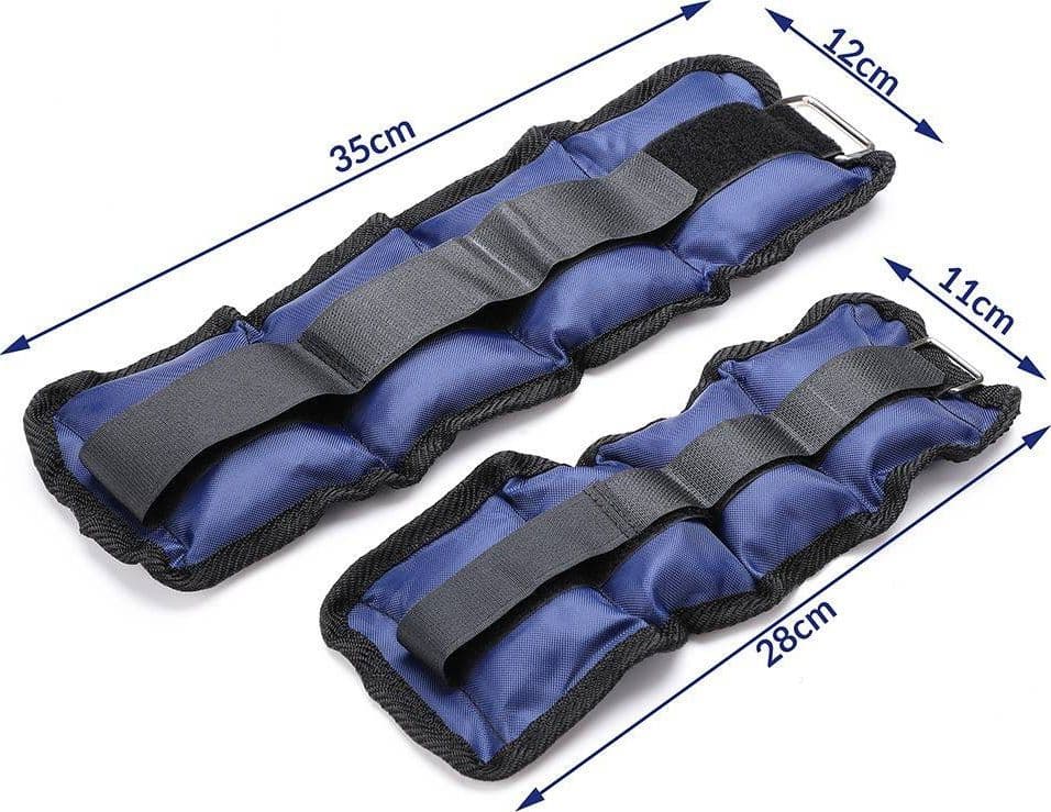 SET 4 PESI POLSI E CAVIGLIE 3 KG + 1 KG ALLENAMENTO PALESTRA AEROBICA FITNESS - 5
