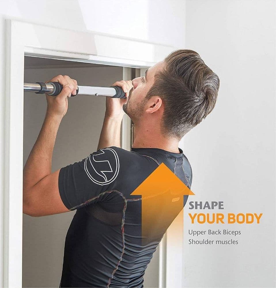 SET TRAINING SBARRA PER TRAZIONI ALLENARE MUSCOLI REGOLABILE PORTA DA 0,6 A 1 MT - 4