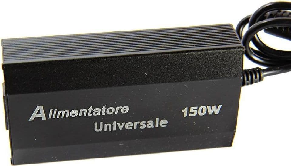 ALIMENTATORE UNIVERSALE 150W PC LAPTOP USB UFFICIO CASA NOTEBOOK 10 ADATTATORI - 2